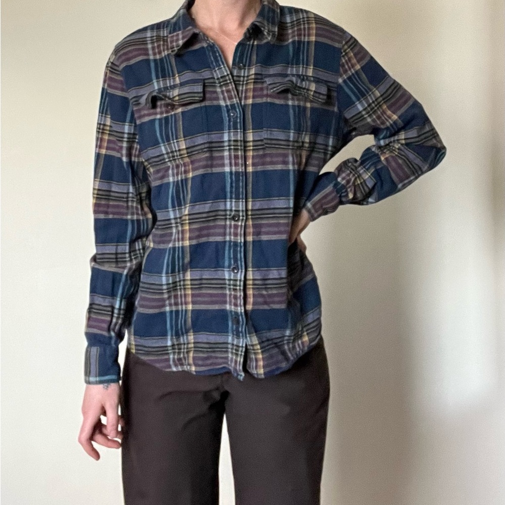 Plaid Button-Up Shirt